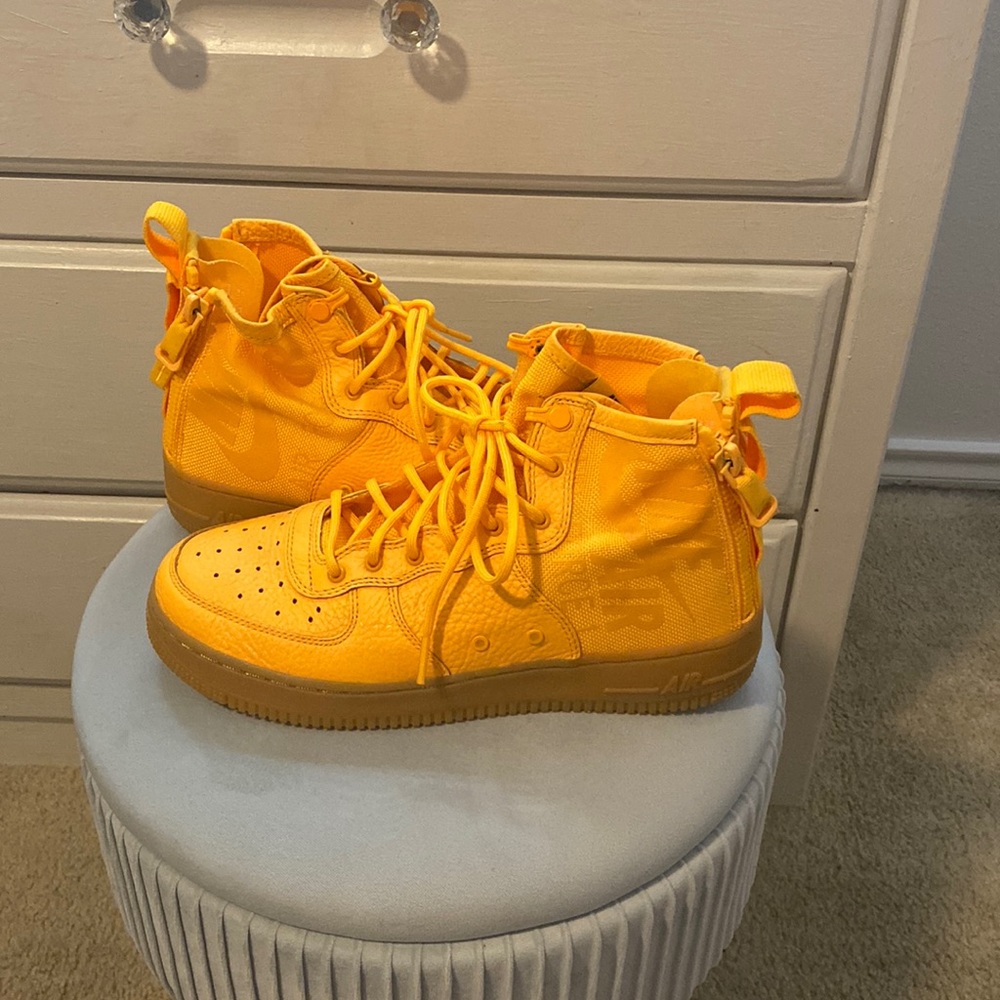 Orange Nike AirForce ones